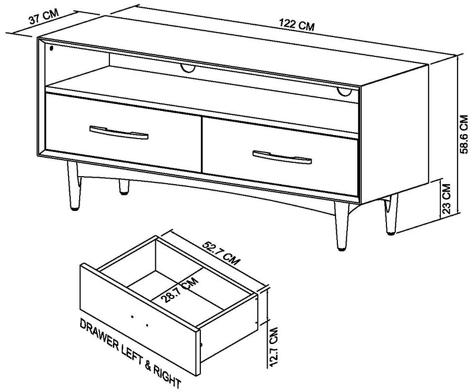 Vintage Weathered Oak Entertainment Unit - Style Our Home