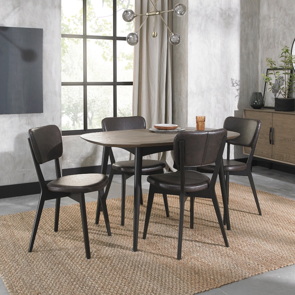Vintage Weathered Oak 4 Seater Table - Style Our Home