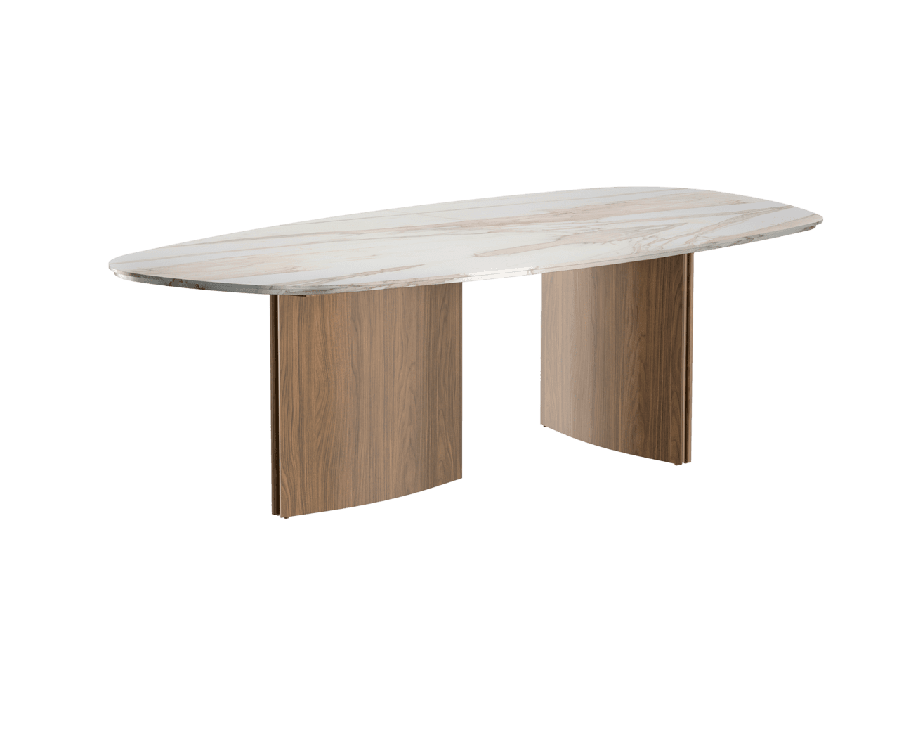 Silhouette table with amber walnut legs by Gautier | Style Our Home