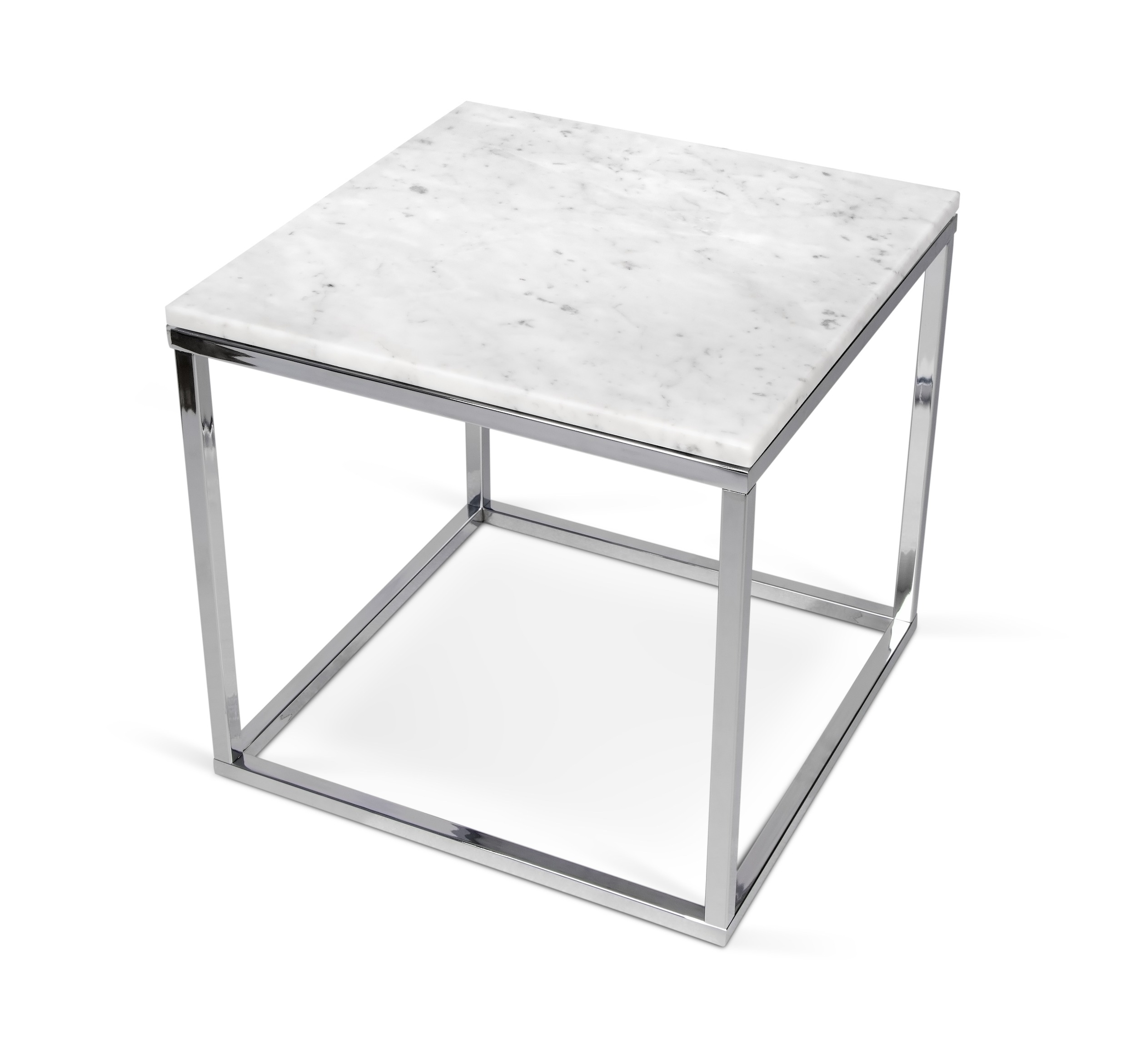 Prairie White Marble Side Table - Style our Home