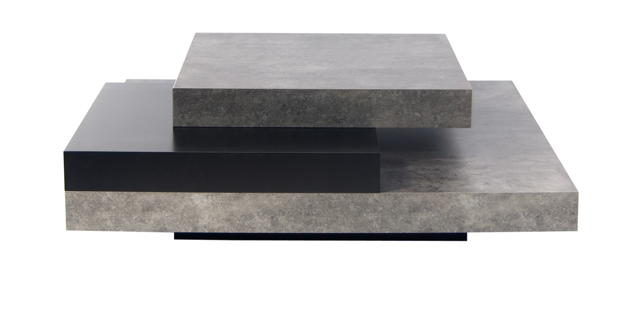 Slate Concrete & Black Coffee Table - Style Our Home