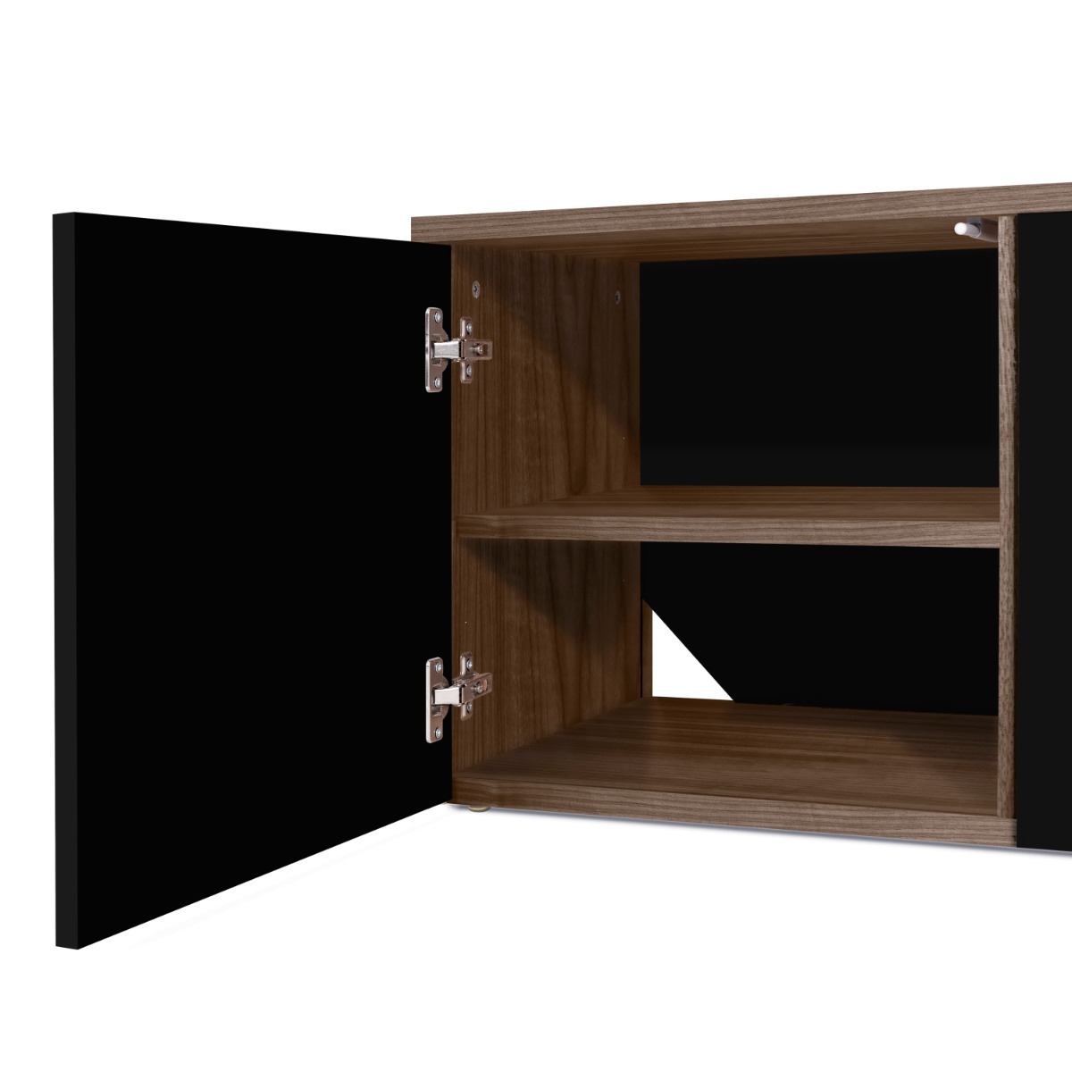 Albi Walnut / Black Metal Tv Stand 190 | Style Our Home
