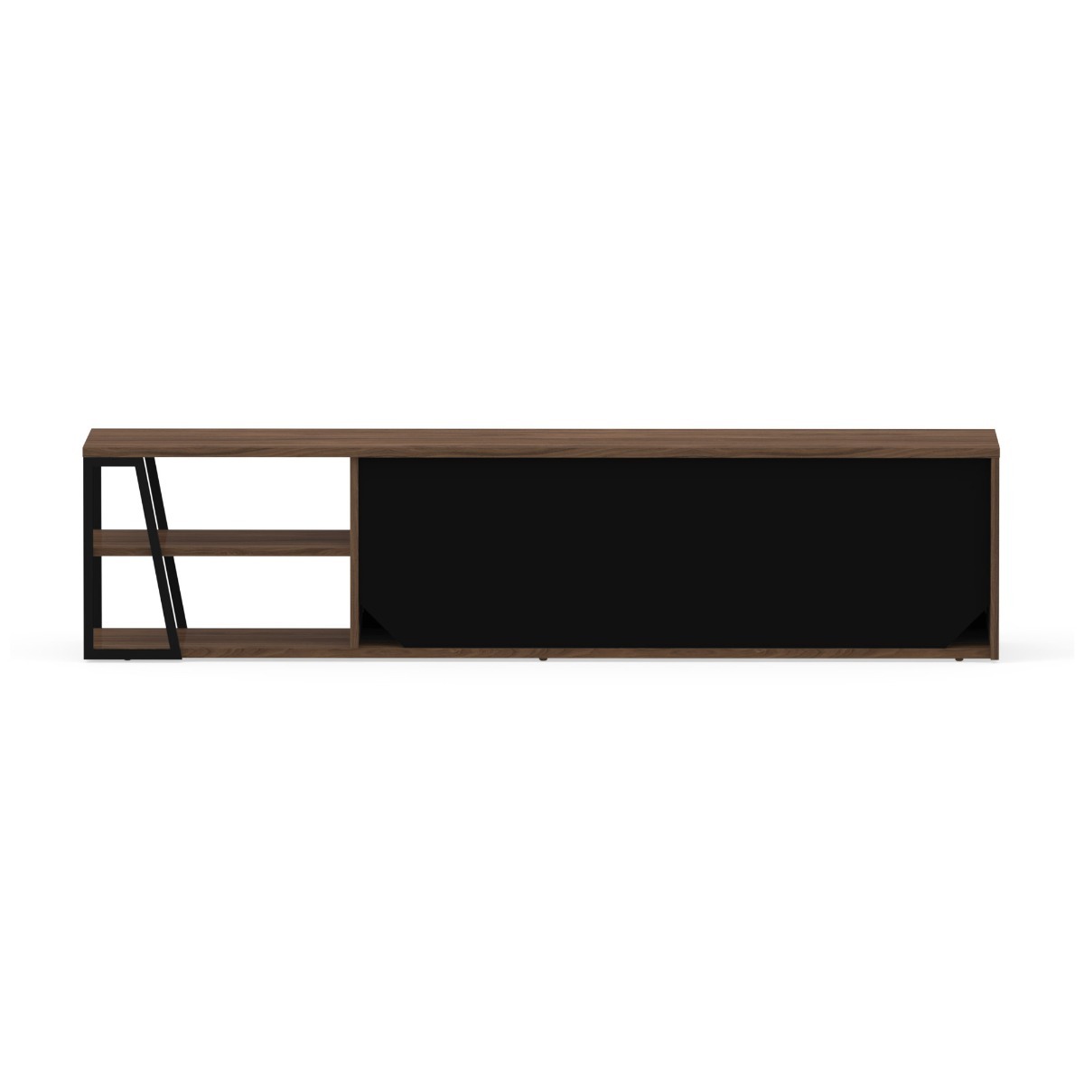 Albi Walnut / Black Metal Tv Stand 190 | Style Our Home
