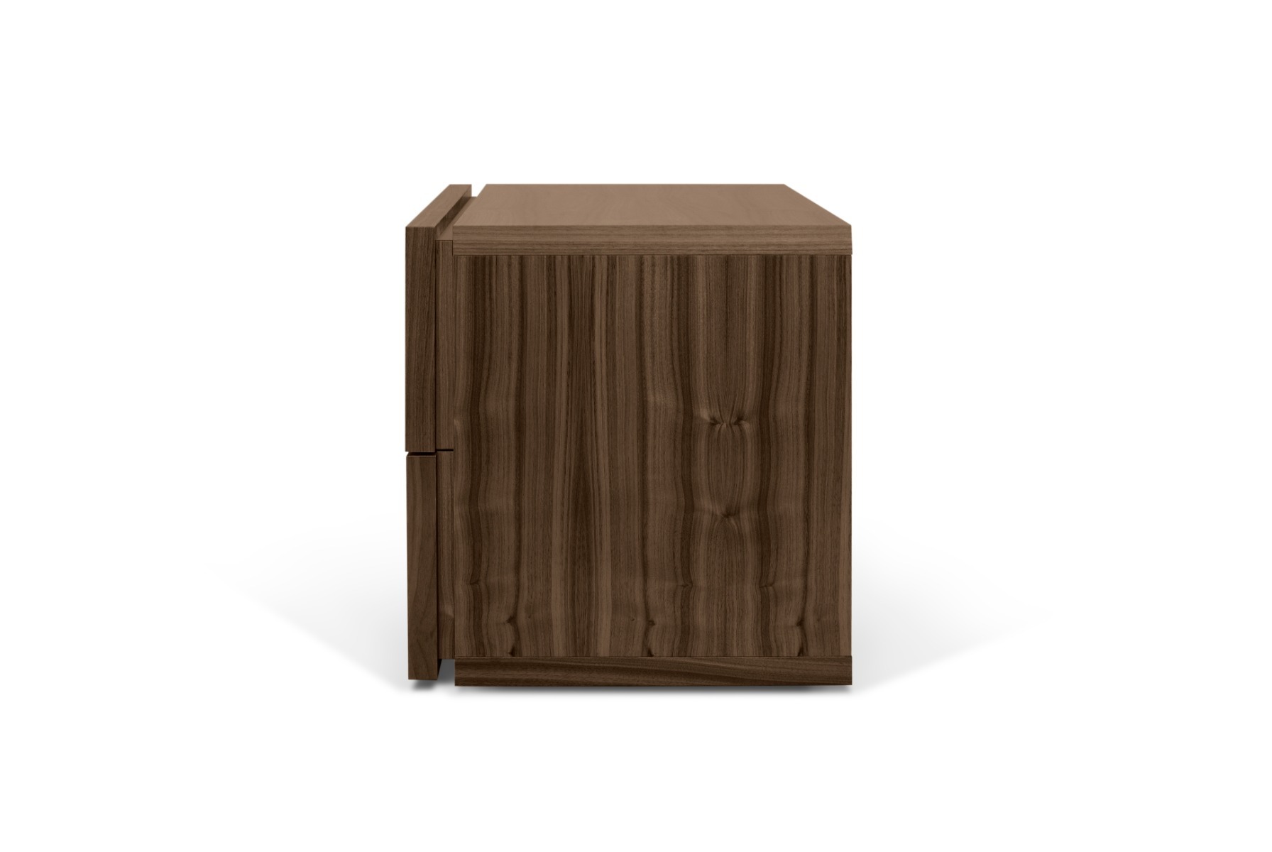 Aurora Walnut (Veneer) Night Table 2 Drawers | Style Our Home
