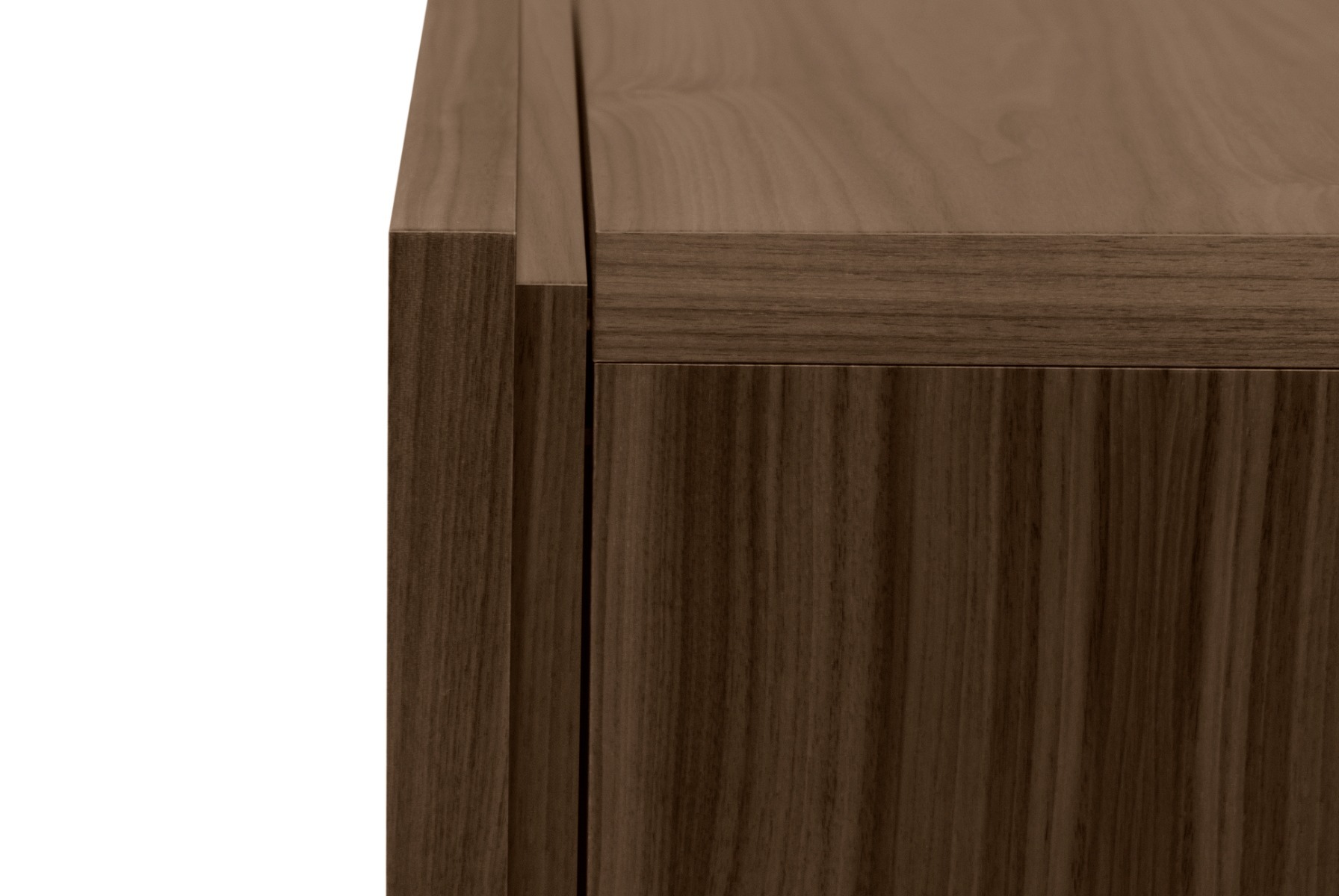 Aurora Walnut (Veneer) Night Table 2 Drawers | Style Our Home
