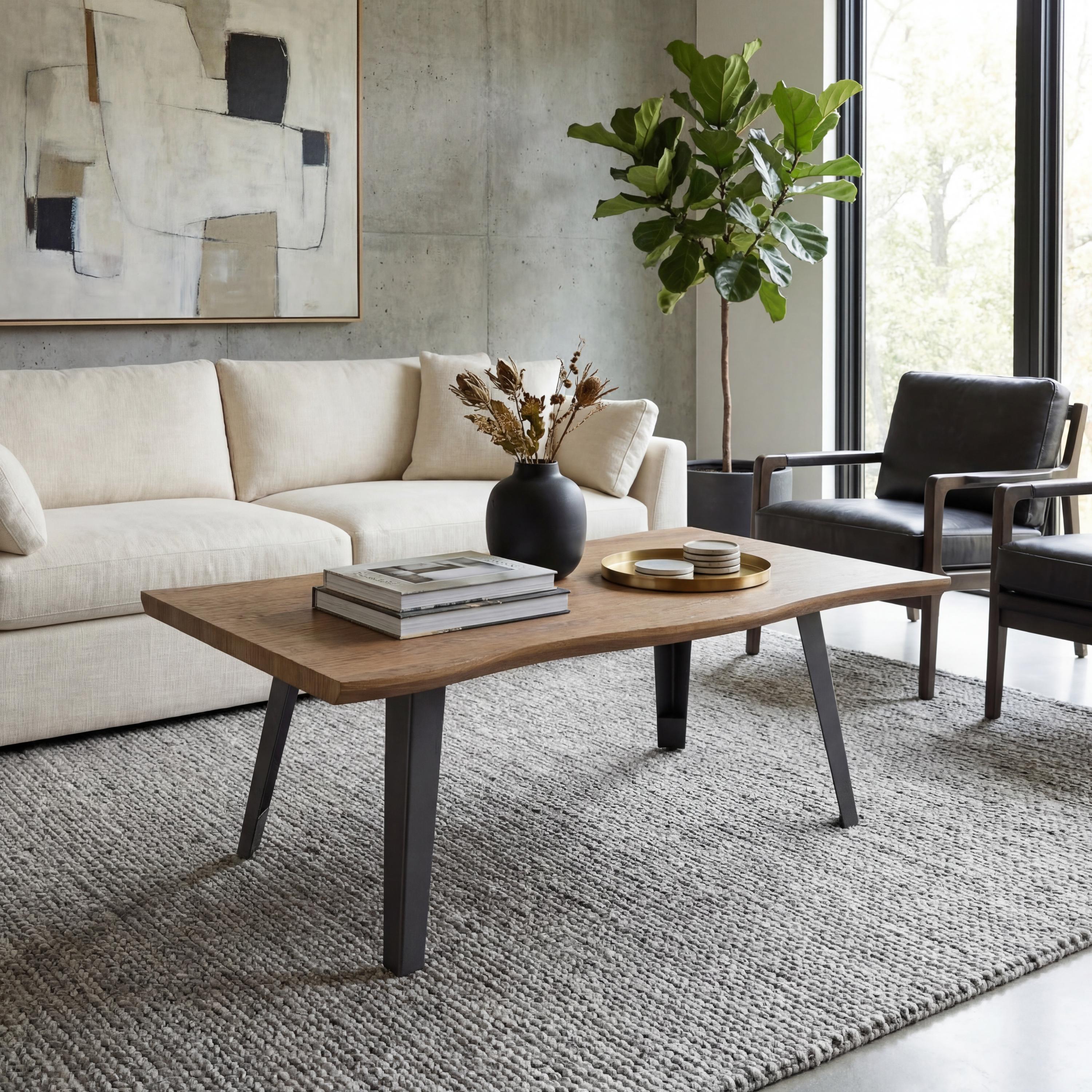 Helmsbrook Wood Effect Curved Edge Coffee Table by Shankar | Style Our Home