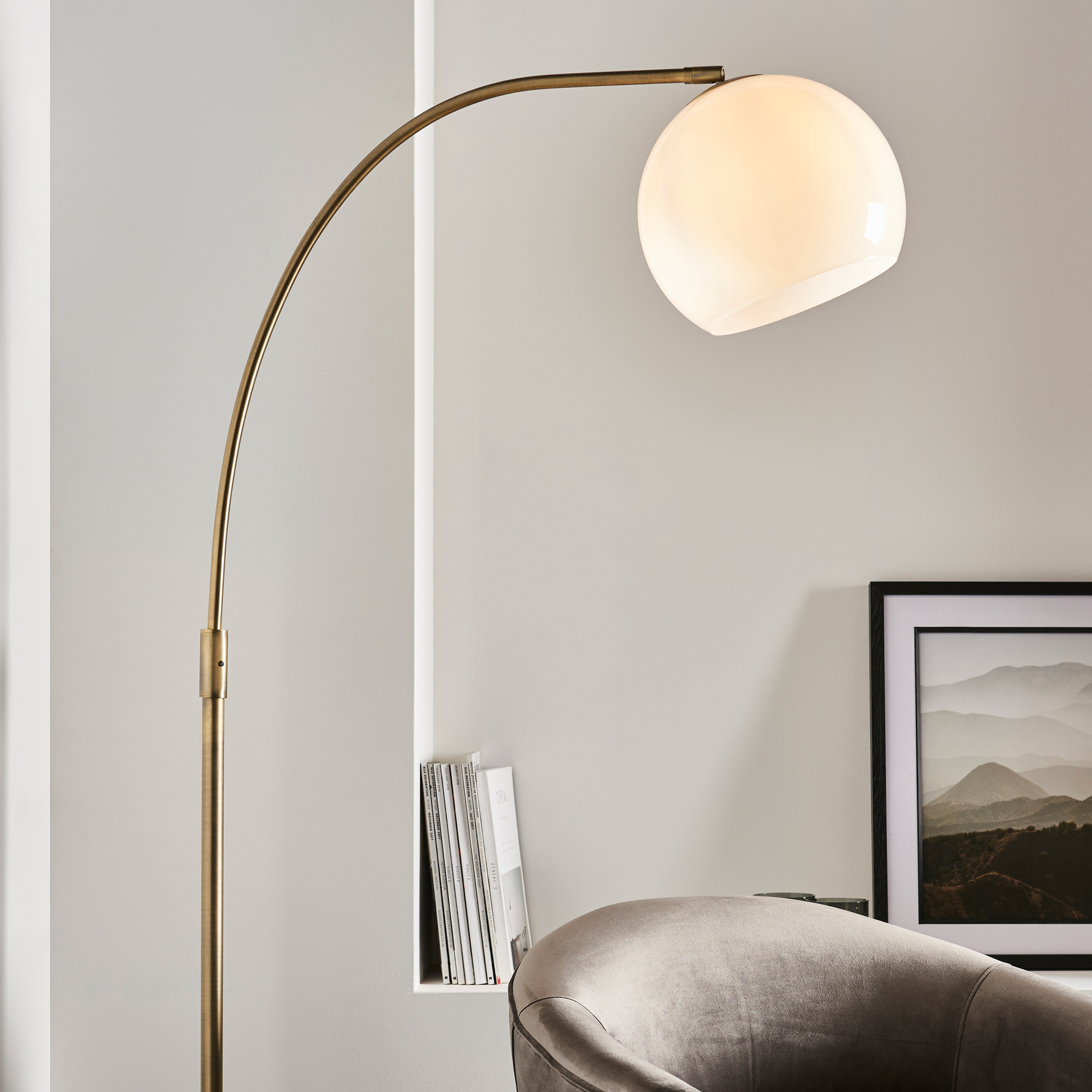Ottano Floor Lamp Black Marble by Gallary Living | Style Our Home
