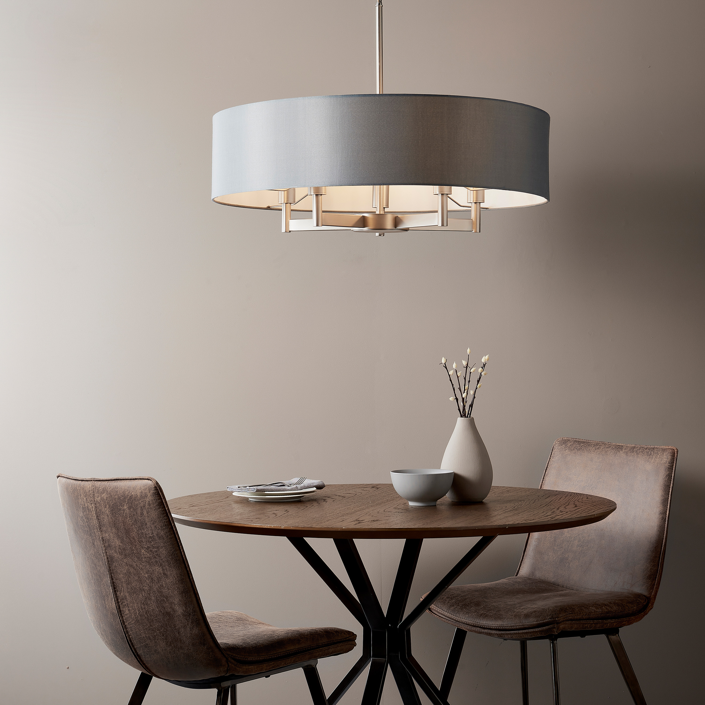 Grandano 5 Pendant Light Matt Nickel by Gallary Living | Style Our Home