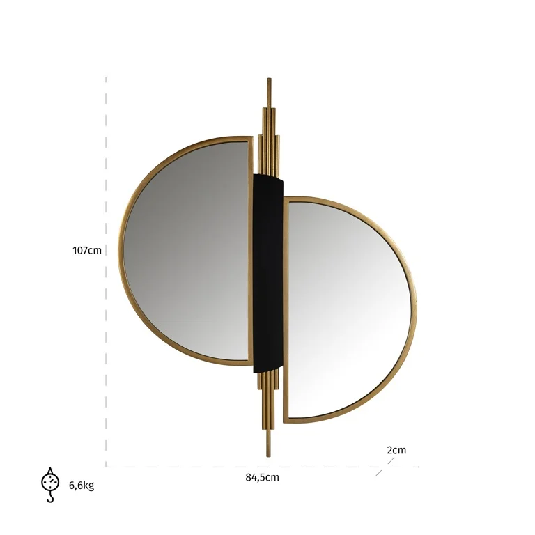 Mirror Adelyn (Brushed Gold) by  Richmond Interiors | Style Our Home