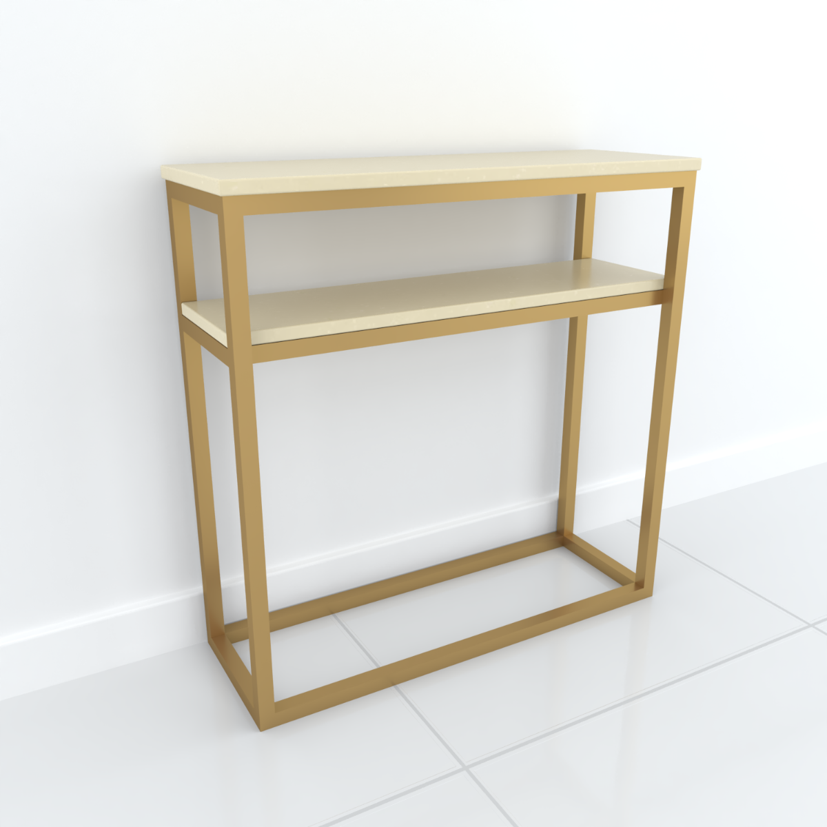 Studio Line Console Table Beige & Gold by Steve Bristow | Style Our Home