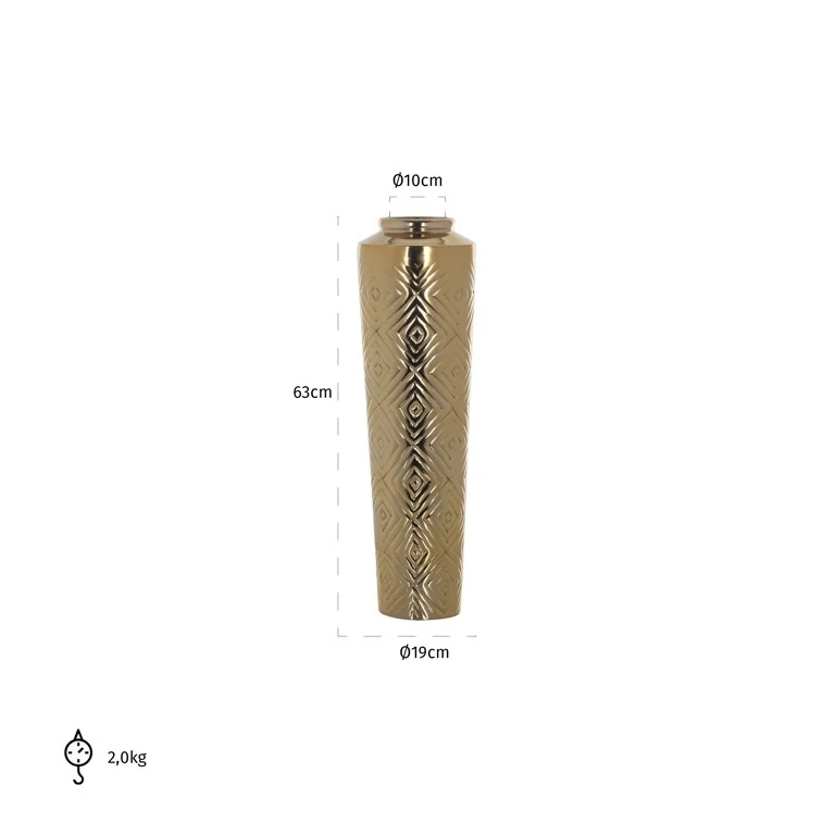 Vase Dana small (Gold) by  Richmond Interiors | Style Our Home