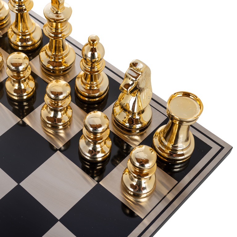Chessboard Saray (Black/gold) by  Richmond Interiors | Style Our Home