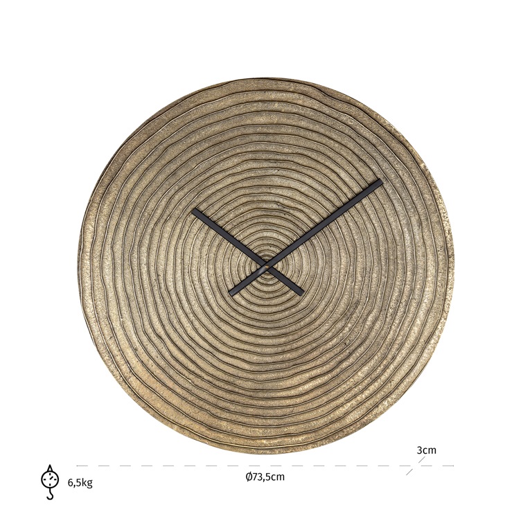 Clock Roan (Gold) by  Richmond Interiors | Style Our Home
