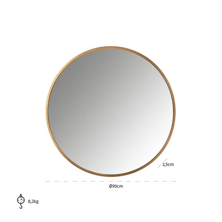 Mirror Maesa gold (Gold) by  Richmond Interiors | Style Our Home