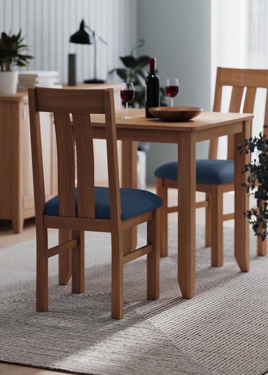Arlyn Natual Oak Square Dining Table by Hertiance Furniture | Style Our Home