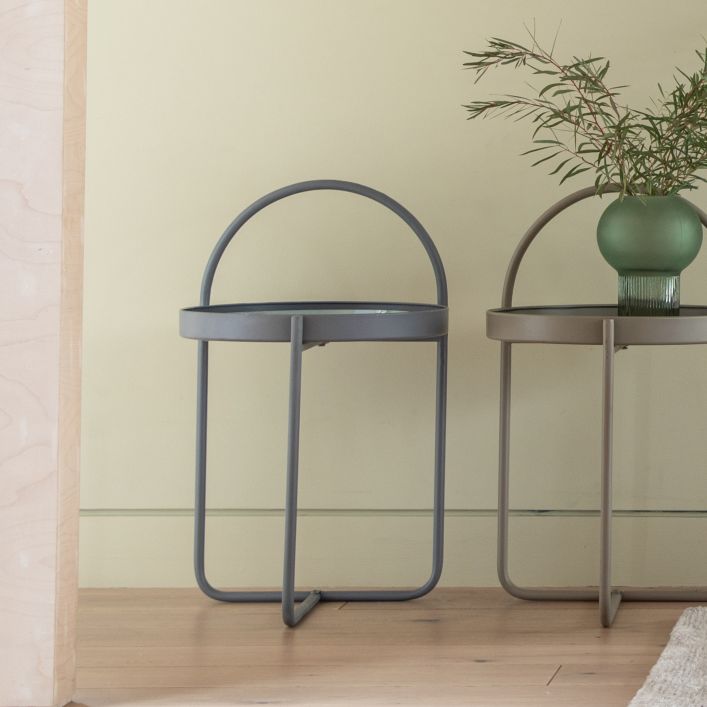 Abbas Grey Side Table by Hudson Living | Style Our Home