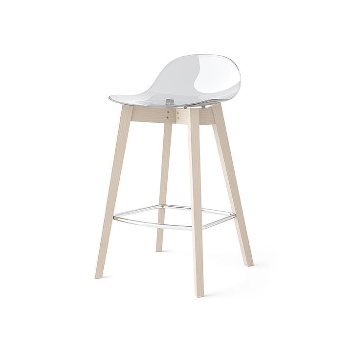 Academy Bar Stool Transparent  - CB2165 by Connubia Calligaris | Style Our Home 