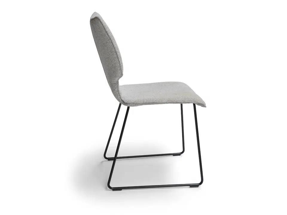 Ace II-F Black Powder-Coated Dining Chair by Bree's New World | Style Our Home