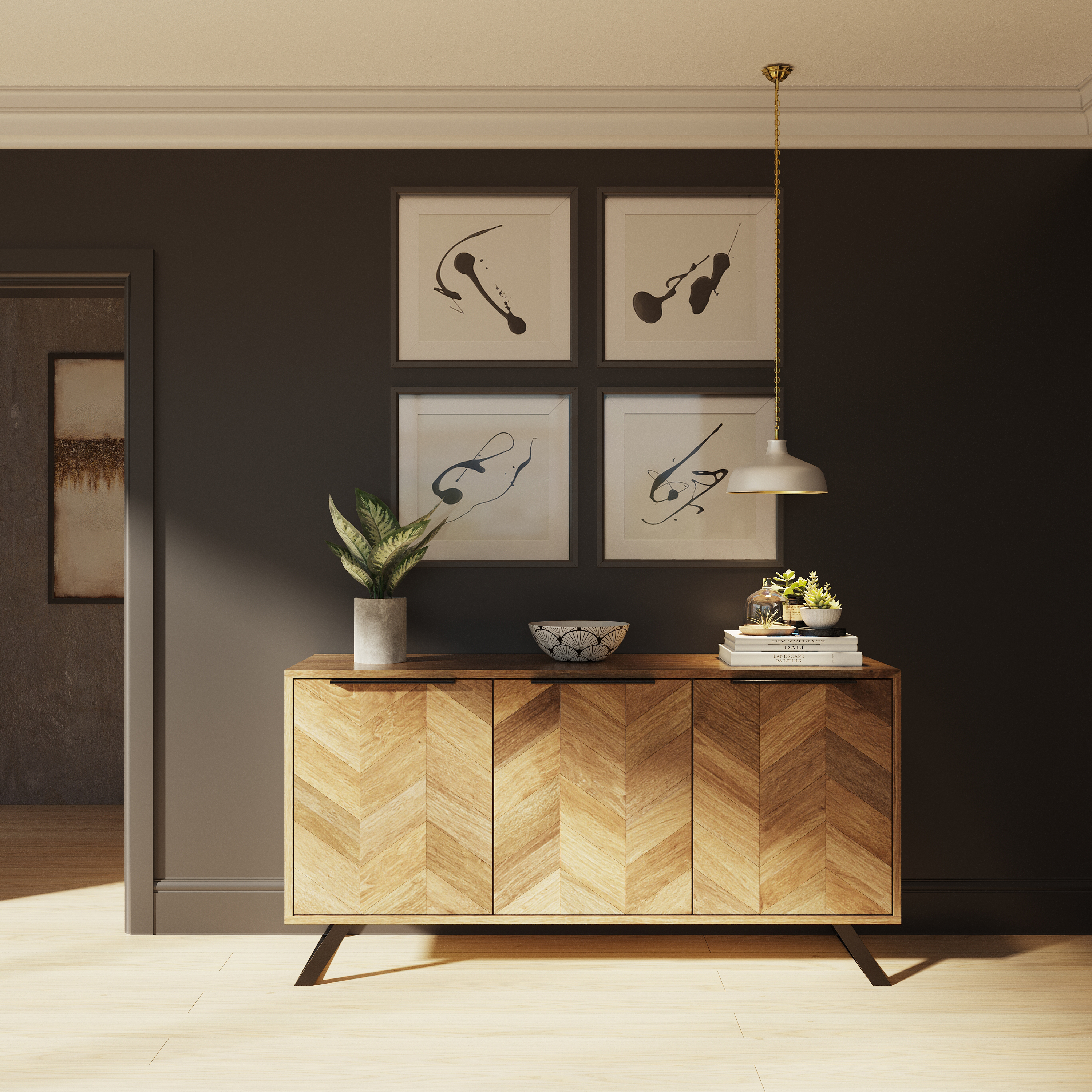 Heritage Agra 3 Door Sideboard by IFD | Style Our Home