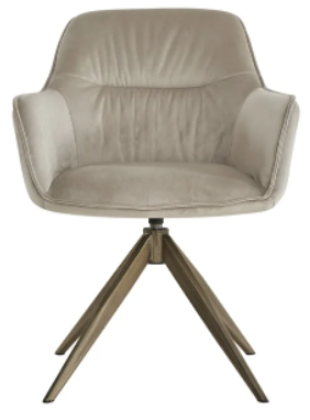 Aline Khaki Velvet Swivel Chair by Richmond Interiors | Style Our Home