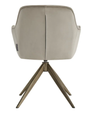 Aline Khaki Velvet Swivel Chair by Richmond Interiors | Style Our Home