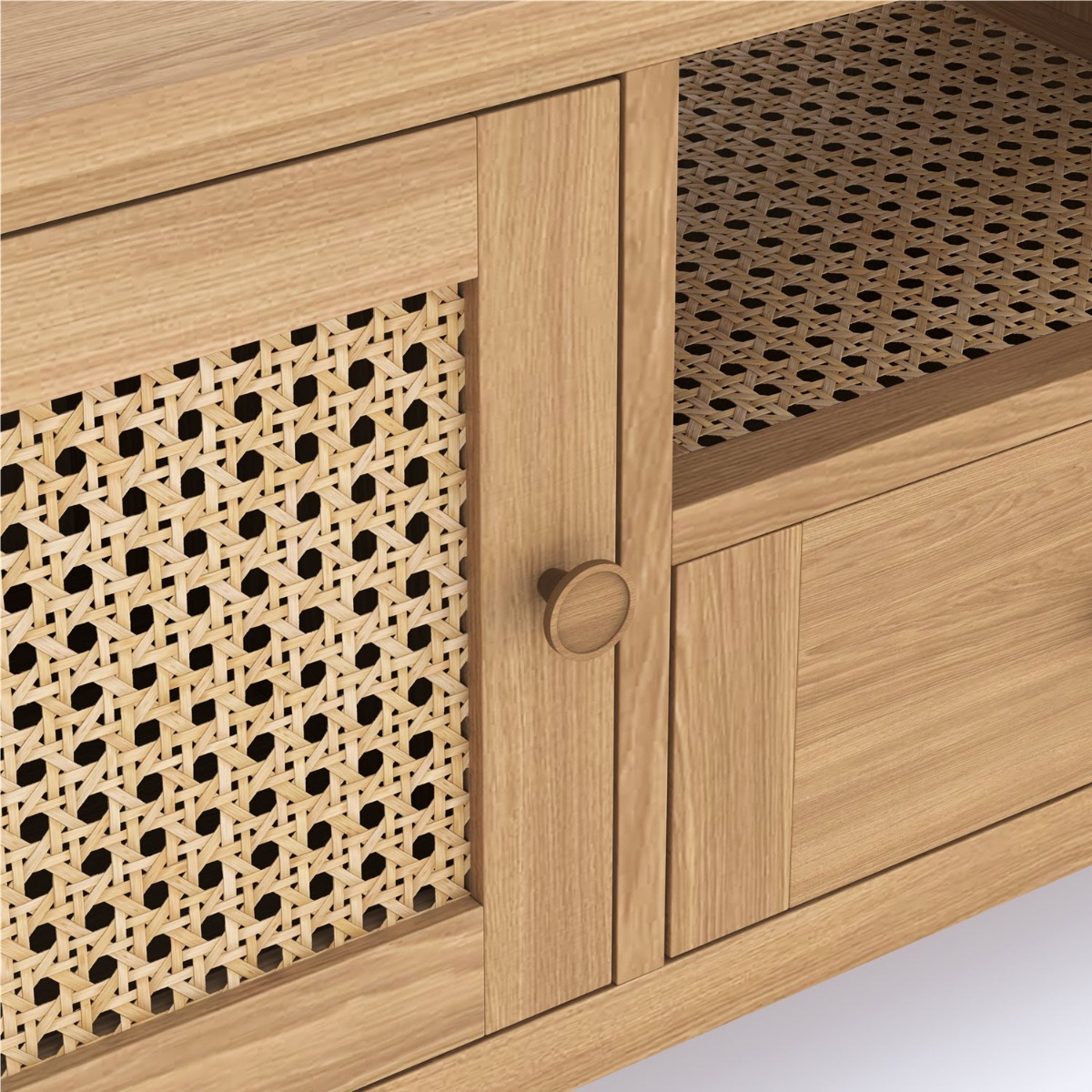 Halmstad Natural Oak Wide TV Unit by Hertiance Furniture | Style Our Home