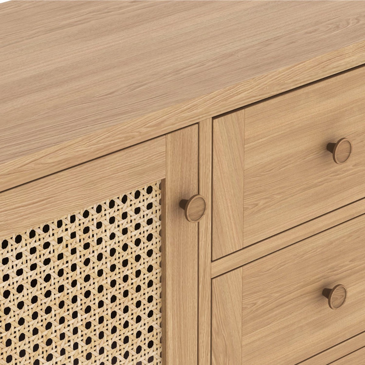 Halmstad Natural Oak Large Sideboard by Hertiance Furniture | Style Our Home