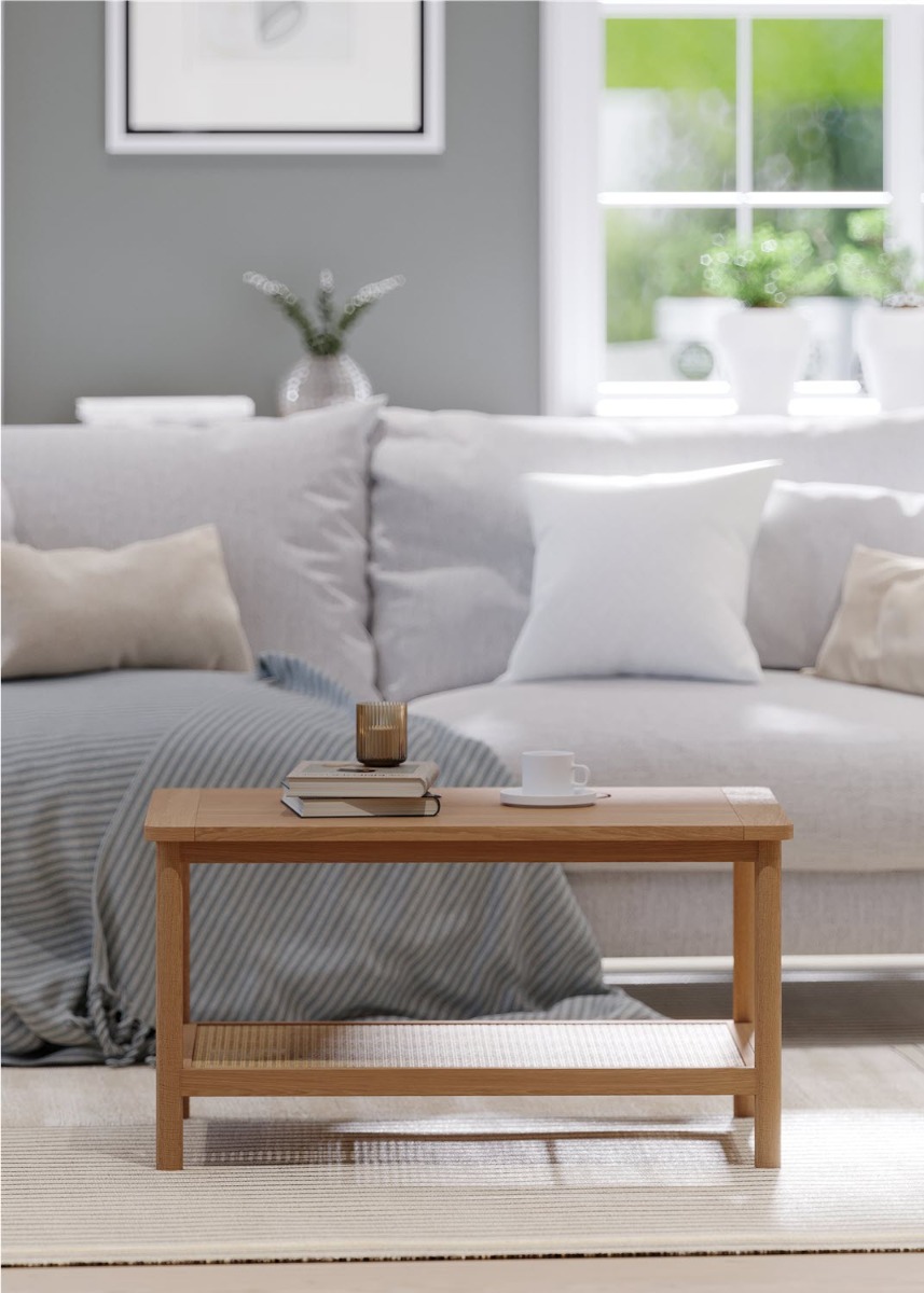 Halmstad Natural Oak Coffee Table by Hertiance Furniture | Style Our Home