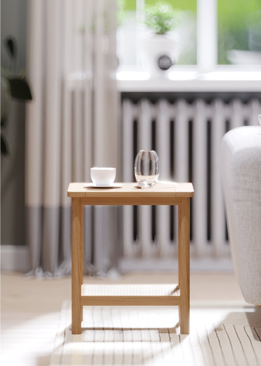 Halmstad Natural Oak Side Table by Hertiance Furniture | Style Our Home