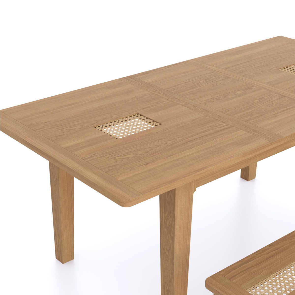 Halmstad Natural Oak Extending Dining Table by Hertiance Furniture | Style Our Home