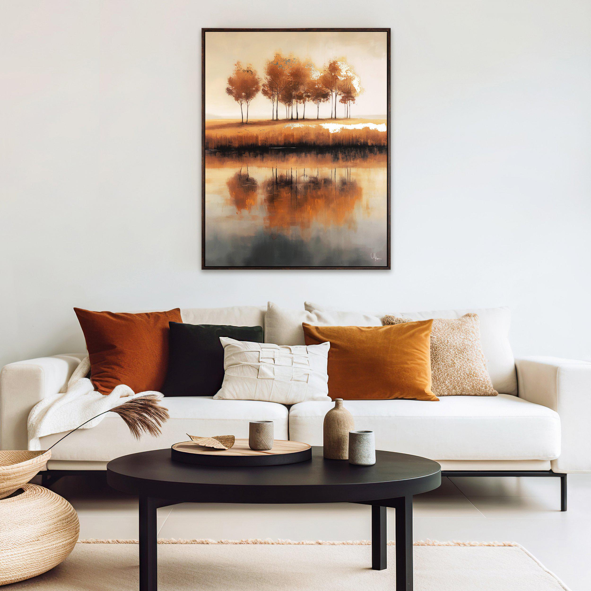 Golden Treeline Framed Canvas  by Gallery Living | Style Our Home