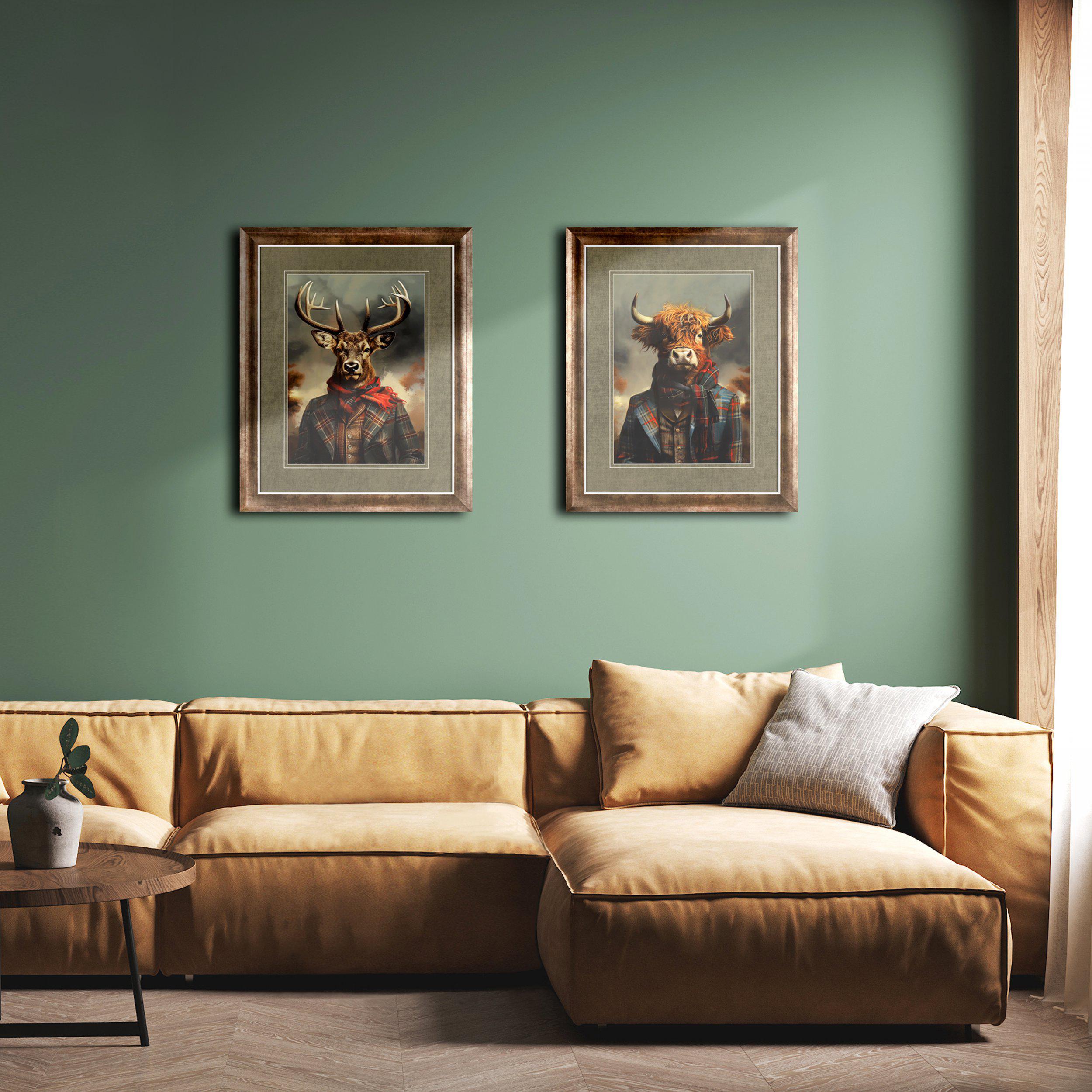 Dapper Highlander Framed Art  by Gallery Living | Style Our Home