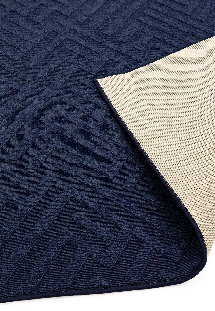 Antibes Blue Linear Rug by Asiatic London | Style Our Home 