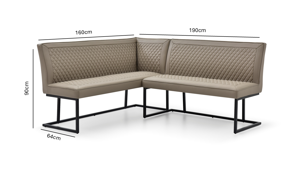 Apollo Sand Corner Bench Set - RHF by Indus Valley