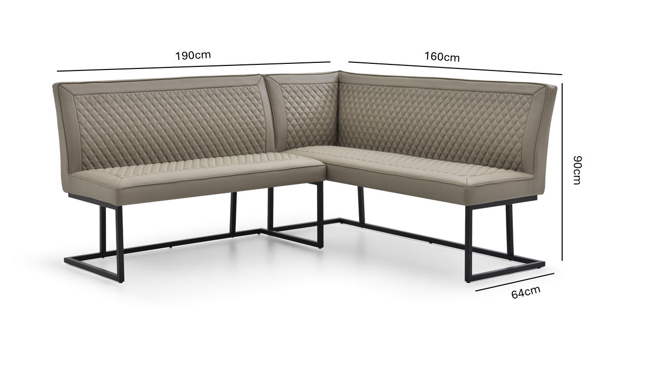 Apollo Sand Corner Bench Set - RHF by Indus Valley