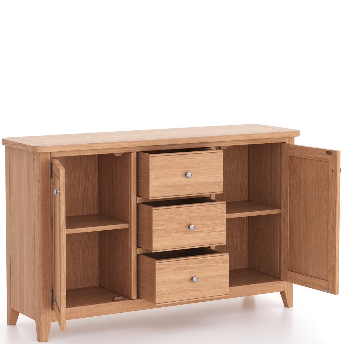 Arlyn Natual Oak 2 Door 3 Drawer Sideboard by Hertiance Furniture | Style Our Home