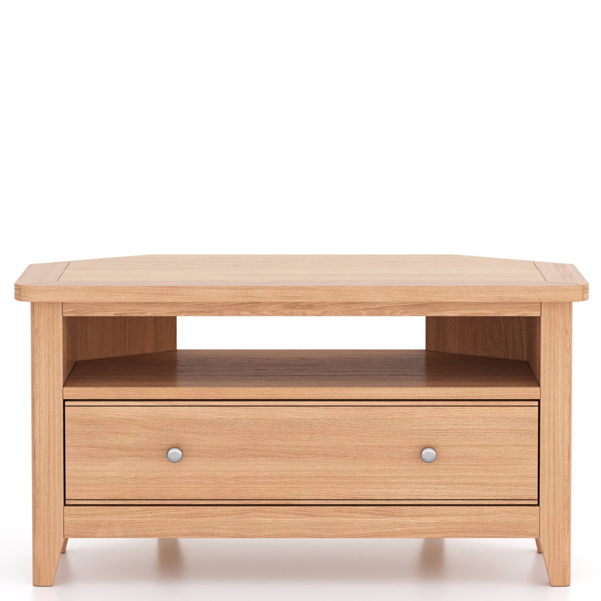 Arlyn Natual Oak Corner TV Cabinet by Hertiance Furniture | Style Our Home