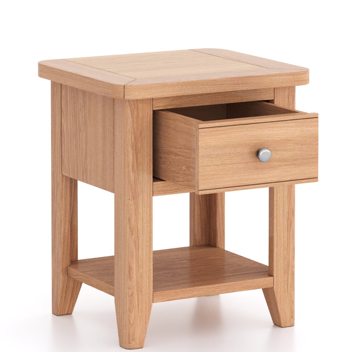 Arlyn Natual Oak Lamp Table by Hertiance Furniture | Style Our Home