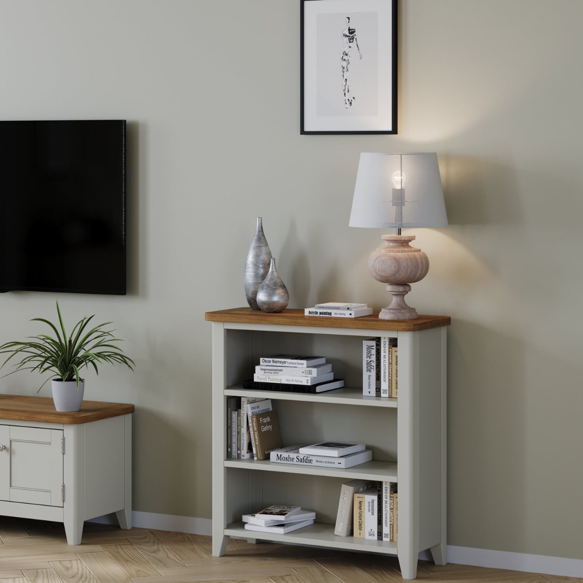 Arlyn Painted Bookcase by Hertiance Furniture | Style Our Home