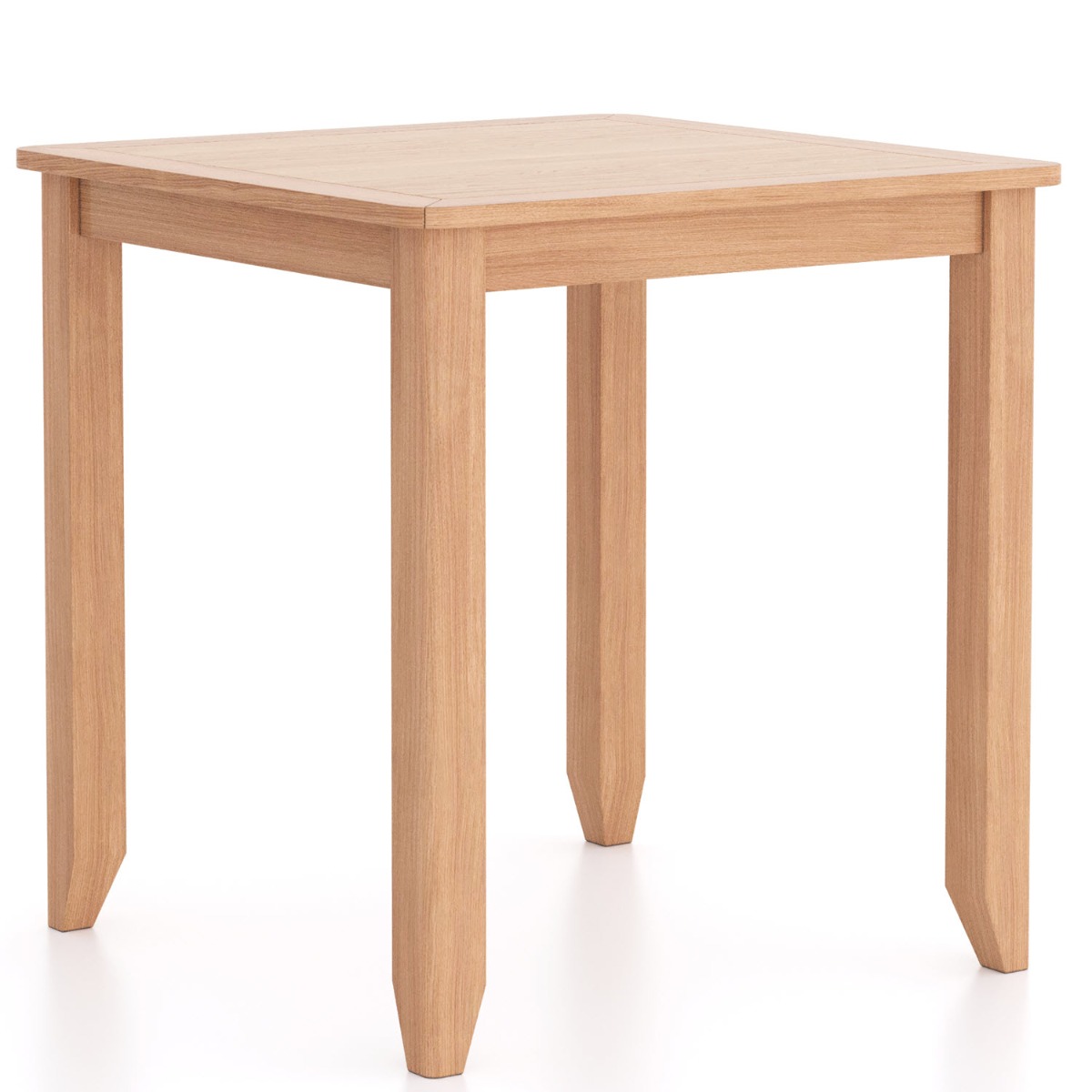 Arlyn Natual Oak Square Dining Table by Hertiance Furniture | Style Our Home