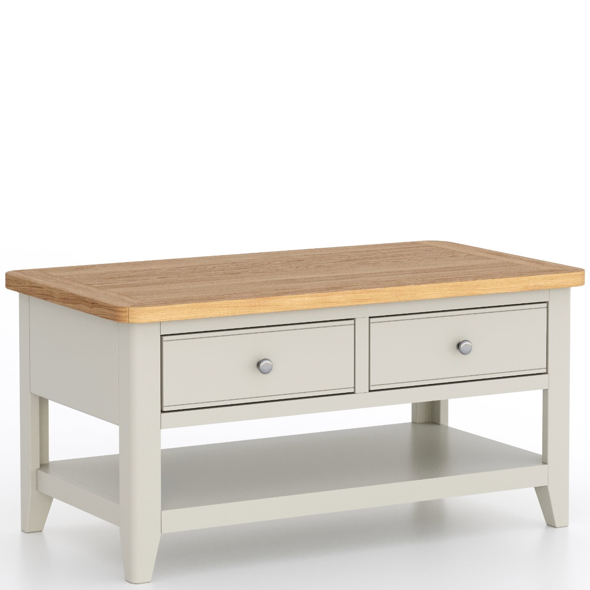 Arlyn Painted Coffee Table 2 Drawers by Hertiance Furniture | Style Our Home