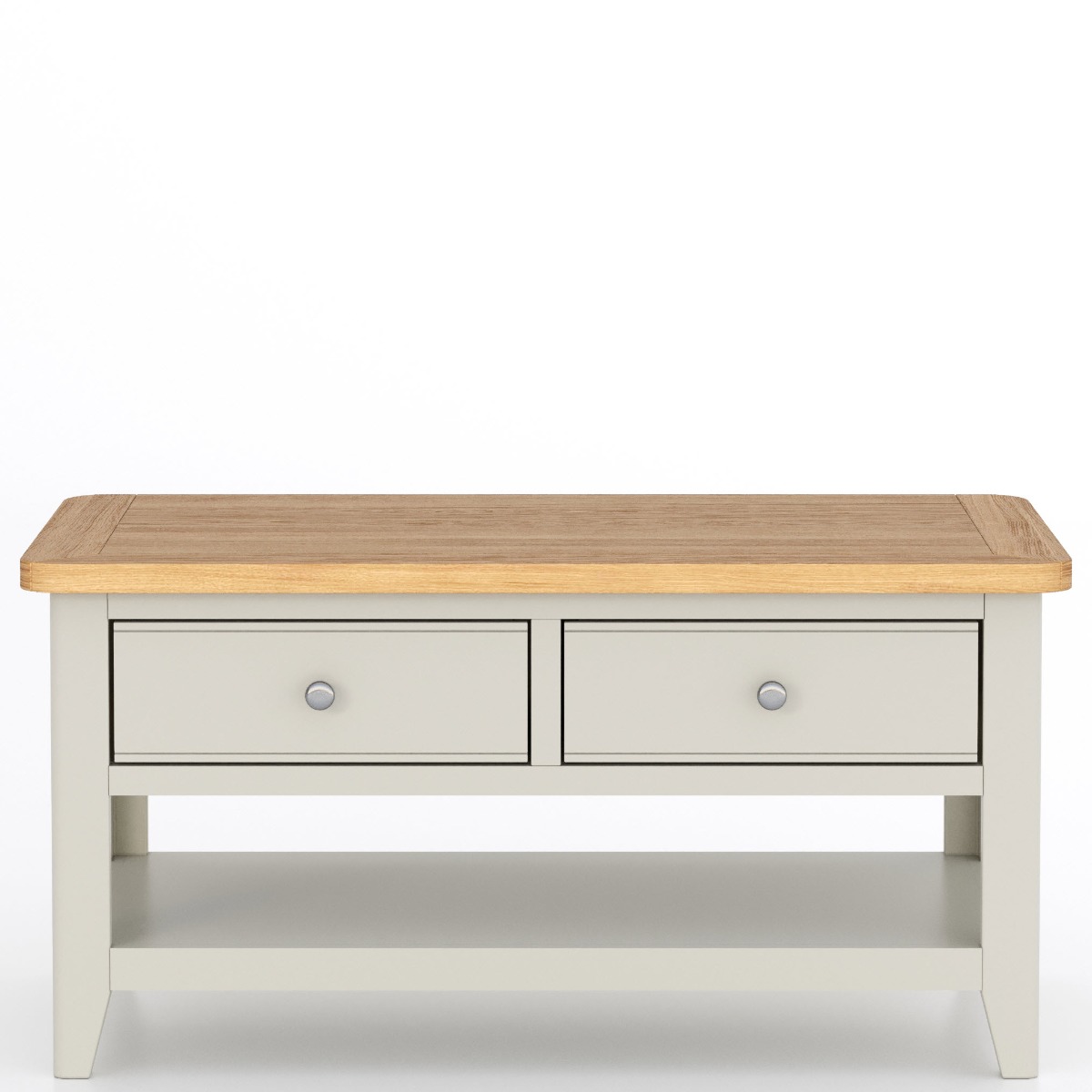Arlyn Painted Coffee Table 2 Drawers by Hertiance Furniture | Style Our Home