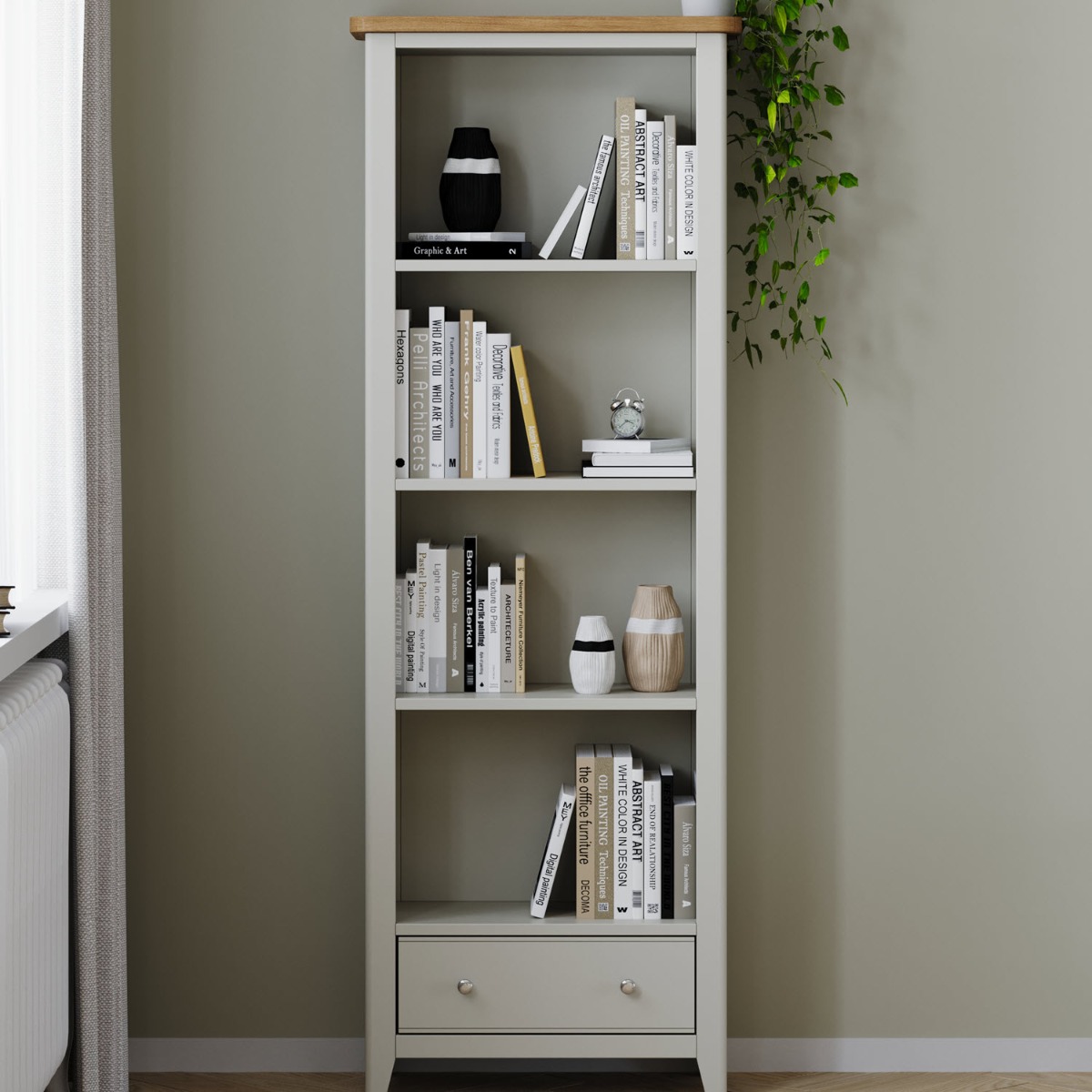 Arlyn Painted Large Bookcase by Hertiance Furniture | Style Our Home