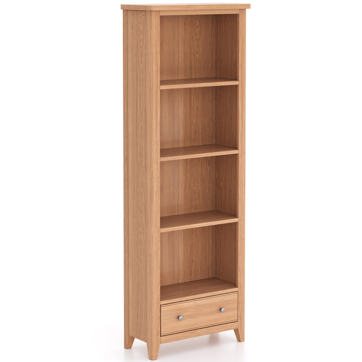 Arlyn Natual Oak Large Bookcase by Hertiance Furniture | Style Our Home