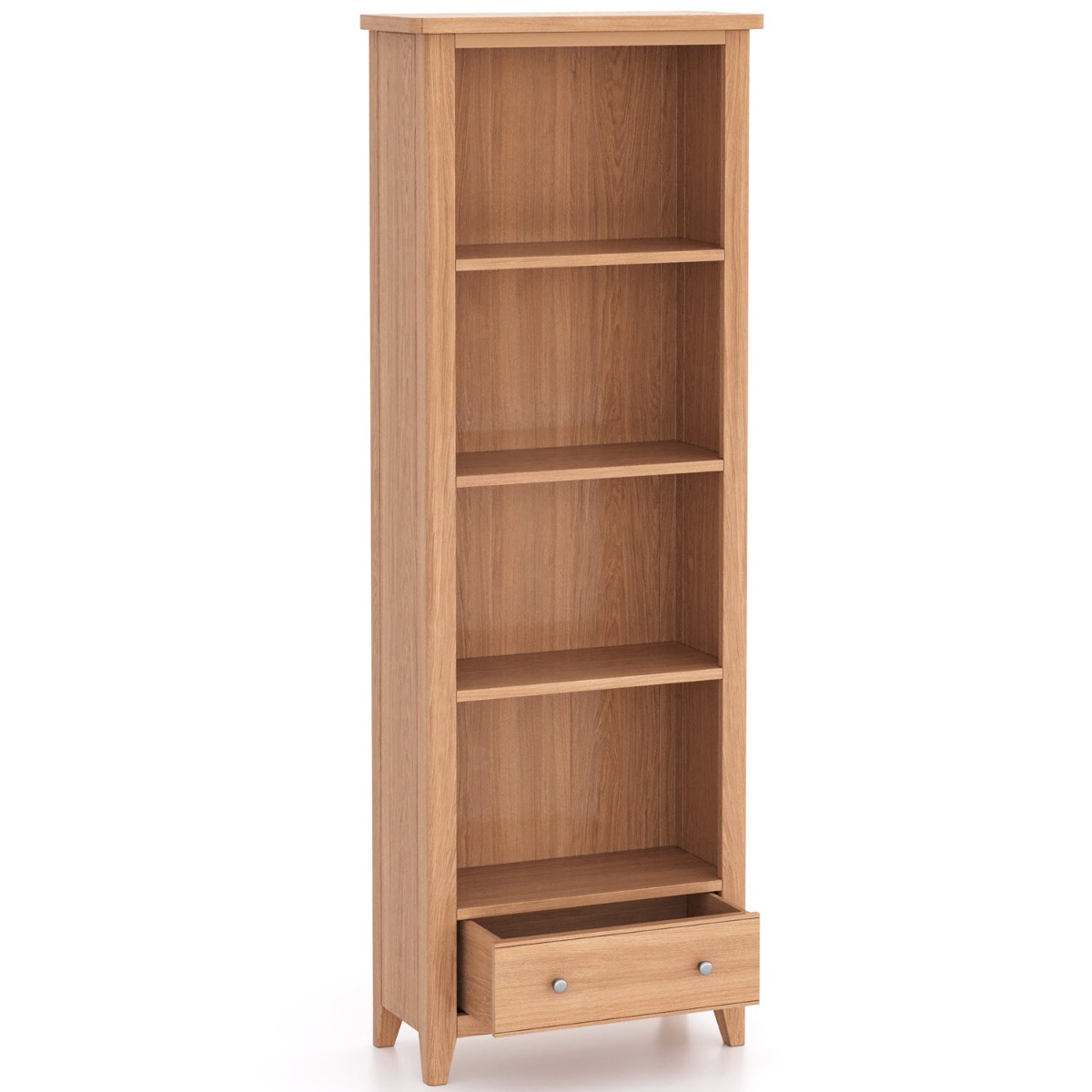 Arlyn Natual Oak Large Bookcase by Hertiance Furniture | Style Our Home