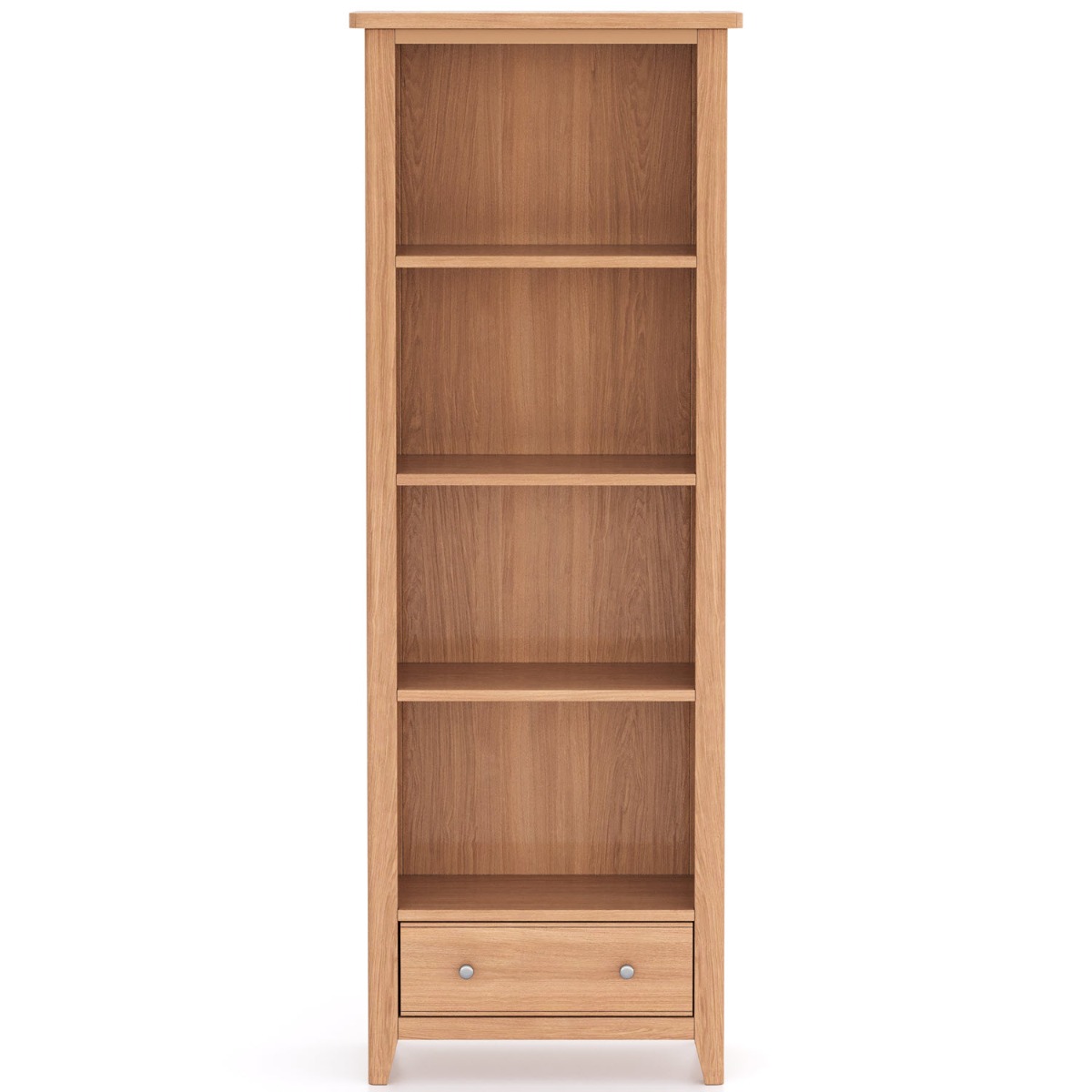 Arlyn Natual Oak Large Bookcase by Hertiance Furniture | Style Our Home