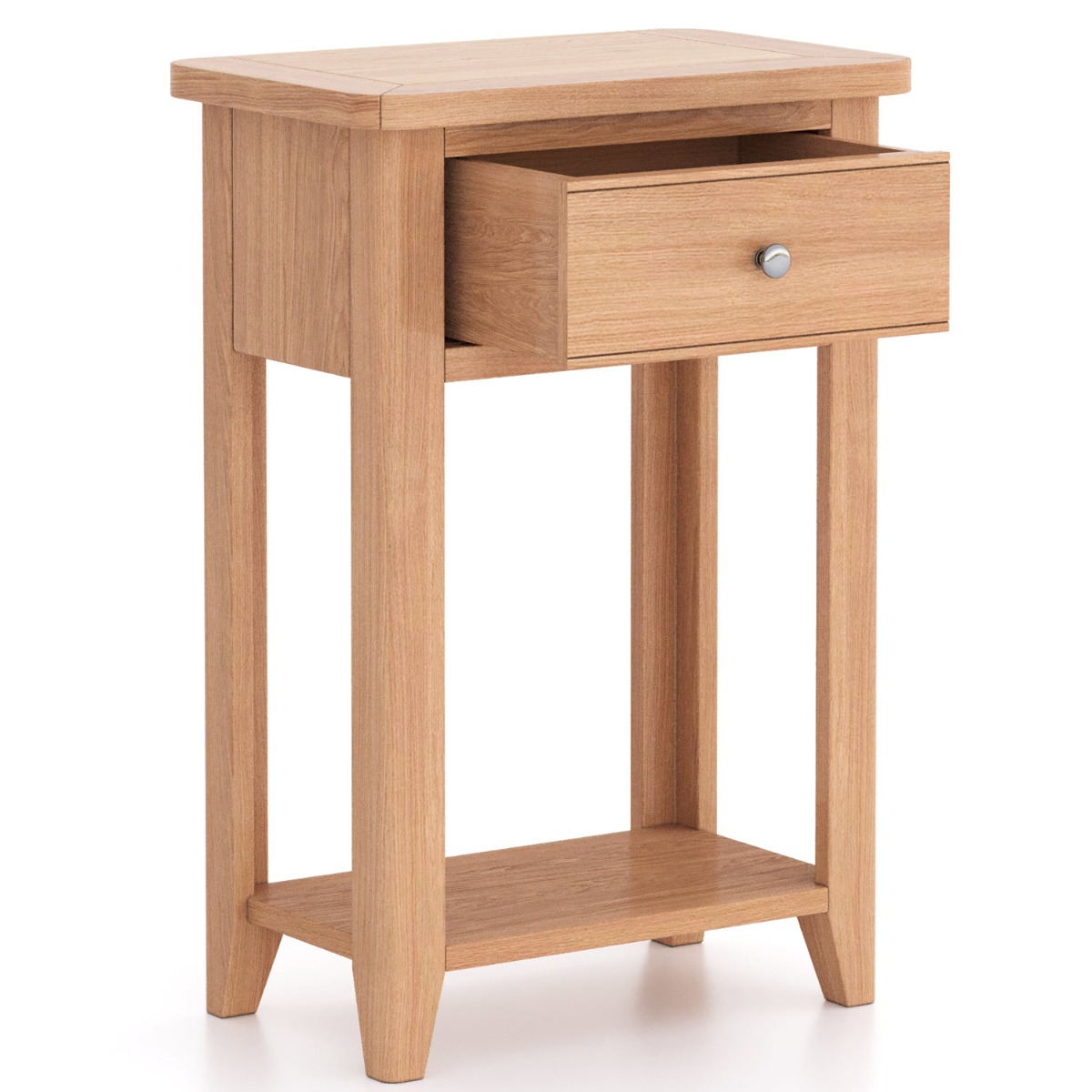Arlyn Natual Oak Telephone Table by Hertiance Furniture | Style Our Home