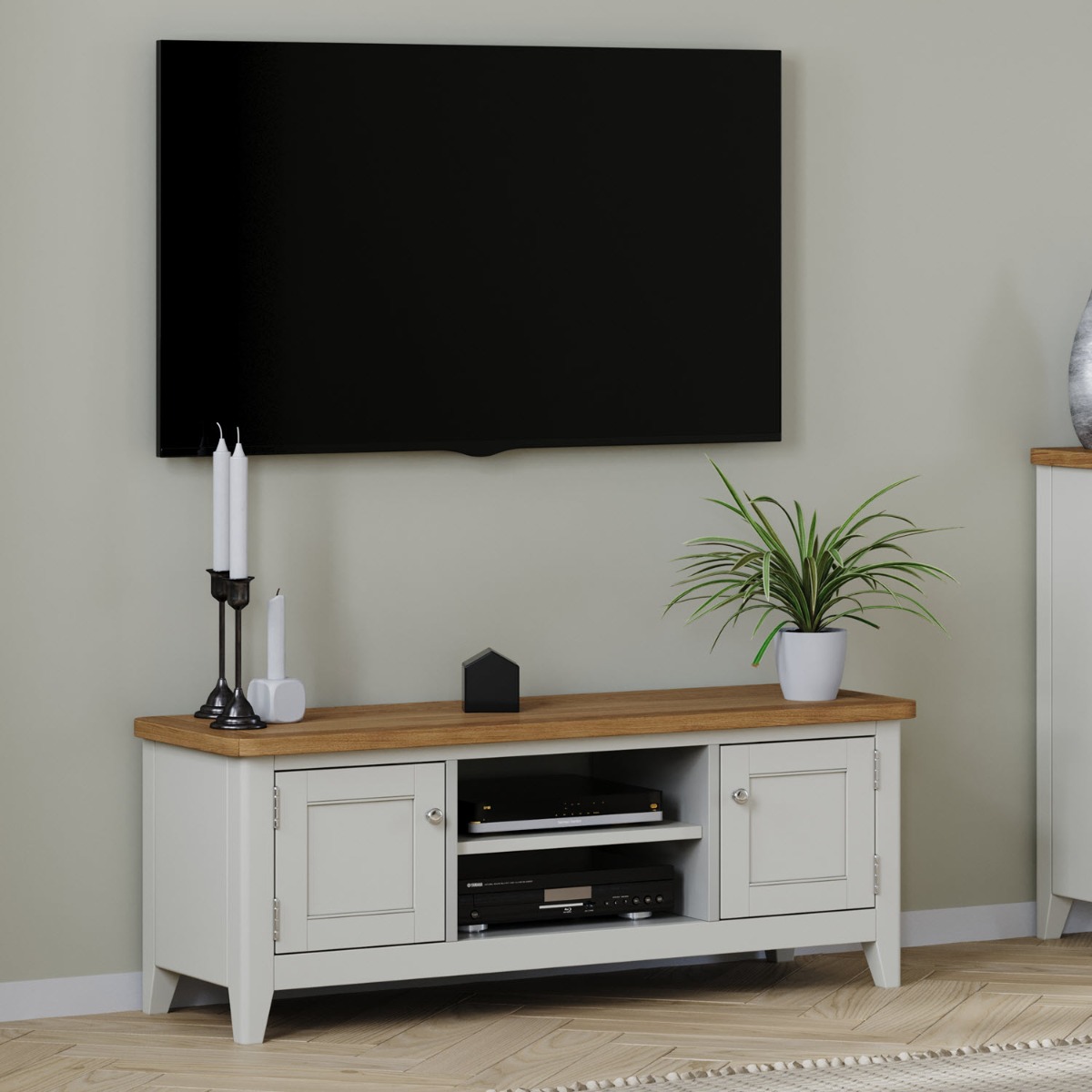Arlyn Painted Wide TV Cabinet by Heritance Furniture | Style Our Home