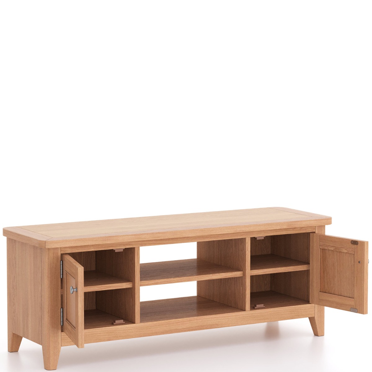 Arlyn Natual Oak Wide TV Cabinet by Hertiance Furniture | Style Our Home