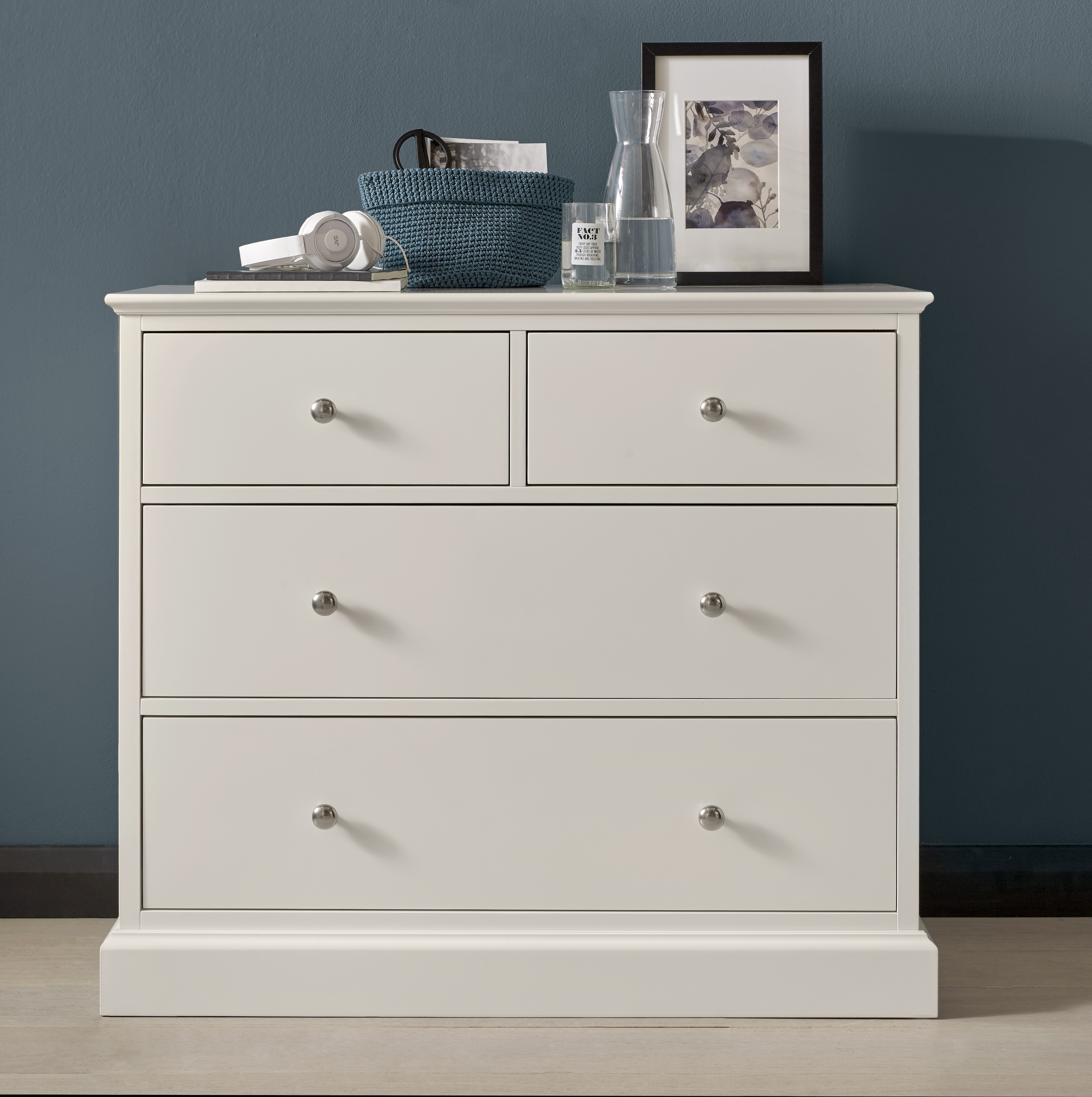 Ashby White 2+2 Drawer Chest - Style Our Home